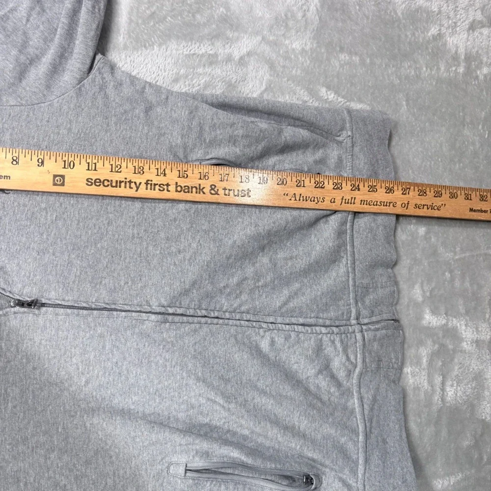 Polo Ralph Lauren Track Jacket Mens L Gray Full Zip Bomber Jersey Knit Pony Logo